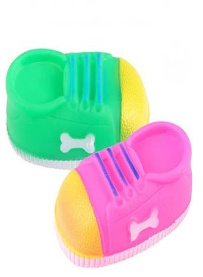 Smart Pups Shape Toy for Dogs Rubber Toy, Chew Toy, Rubber Toy, Squeaky Toy for Dog (Colour May Very, Pack of 1) - Image 1